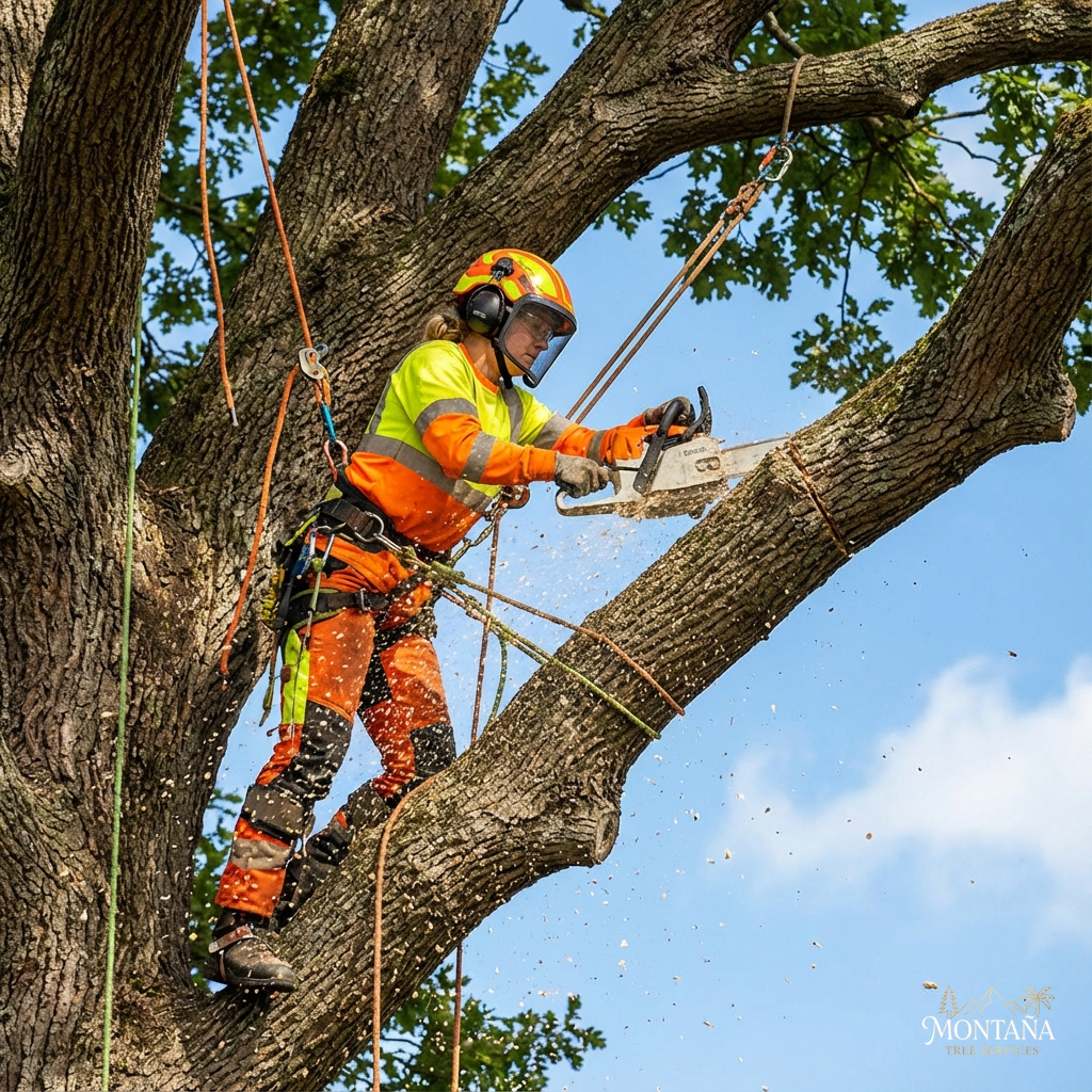 Tree Surgeon Competa - Felling Hazardous Tree
